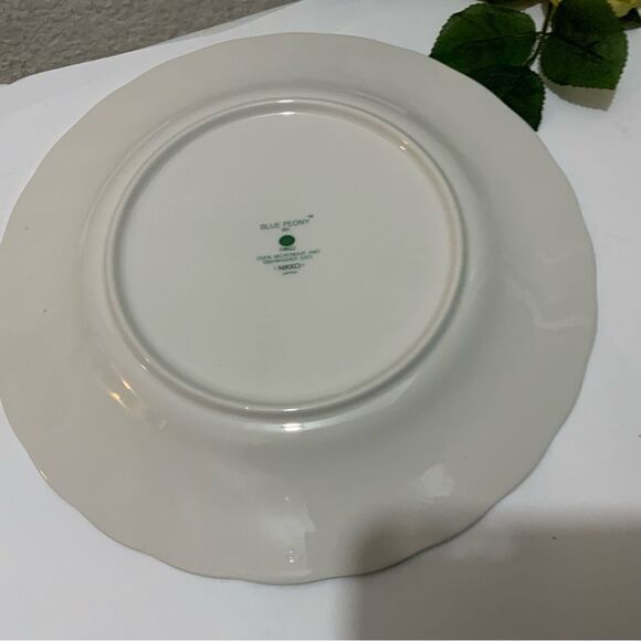 New Nikko tableware blue peony dot ceramic dinner plate 10 1/2” G10 - Picture 5 of 6